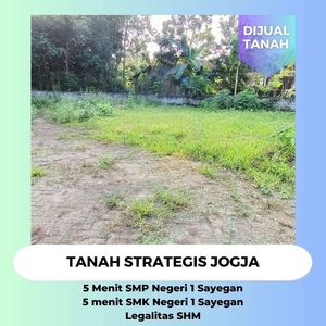 Dijual Tanah Jogja 5 menit Pasar Ngino Legalitas SHM