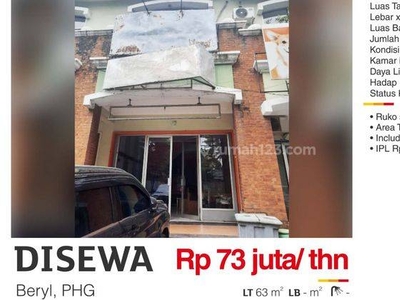 Disewa Ruko 2 Lantai Beryl Phg Gading Serpong Tangerang Bagus Siap Usaha