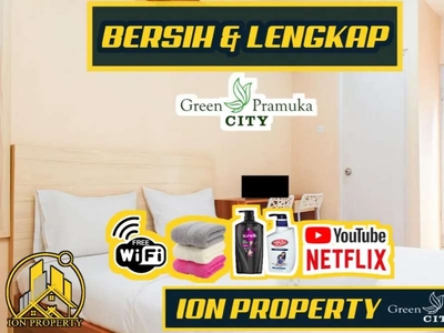 DISEWAKAN APARTEMEN PERJAM MURAH APARTEMEN GREEN PRAMUKA CITY JAKARTA