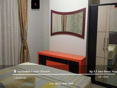 Disewakan Apartement Cosmo Mansion Low Floor 1BR Full Furnished