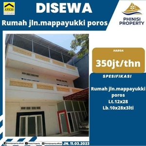 DISEWAKAN RUMAH DI JALAN MAPPAYUKKI POROS