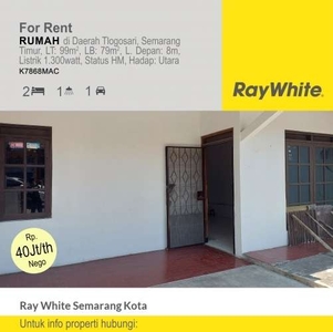 DISEWAKAN RUMAH DI SEMARANG TIMUR K7868