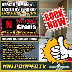 ION PROPERTY SEWA PERJAM PERHARI STUDIO APART GREEN PRAMUKA SQUARE