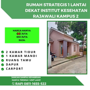 JUAL CEPAT MURAH RUMAH 1 LANTAI DEKAT KAMPUS ADVENT