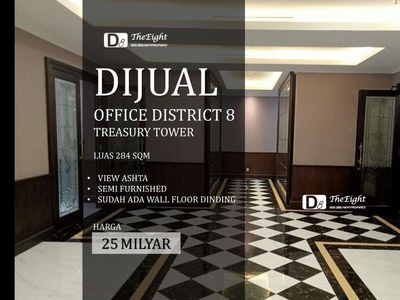 Jual MURAH Office District 8 @ SCBD Treasury – 284 Sqm – Best Address