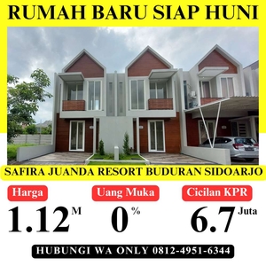 Jual rumah baru siap huni tipe mandaka safira juanda resort sidoarjo