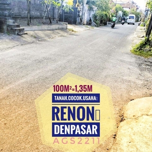 Jual Tanah cocok Usaha Ruko Renon Denpasar Bali