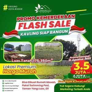 Jual Tanah Kota Bogor Dekat Tol BORR dan Bukit Cimanggu City