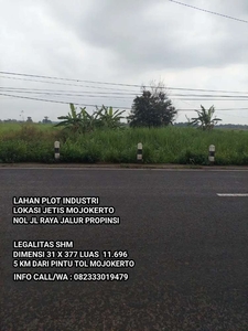 Lahan plot industri nol jl raya jetis mojokerto