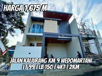 Mewah Kualitas Premium Rumah Kontemporer timur Jakal Km 9 Sleman