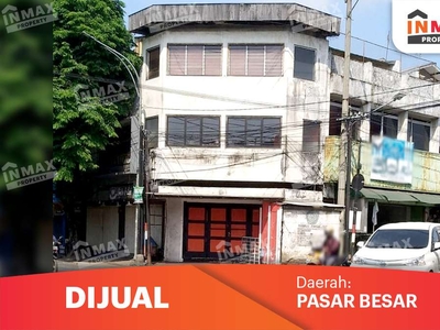 Ruko 3 Lantai Posisi Hook Gatot Subroto Pasar Besar, Traffic Ramai