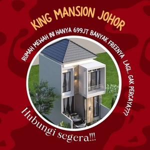 Rumah 2 lantai murah di Johor
