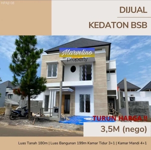 Rumah Baru Dijual Di Kedaton Terrace, Kedaton Homes BSB City, Semarang