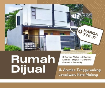 Rumah Belakang Taman Krida Suhat Kota Malang