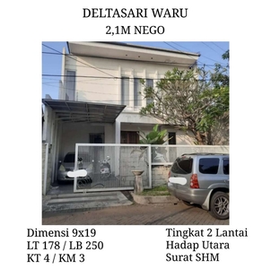 Rumah Deltasari Waru Sidoarjo dkt Juanda Surabaya Bebas Banjir Nego