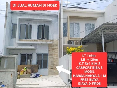 Rumah LT 168m dkt Jak-Bar Joglo/Ciledug/Puri Beta/H Mencong/Pinang