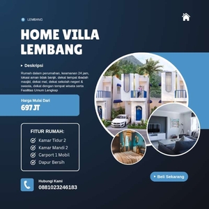 Rumah Villa Lembang 2 Lantai