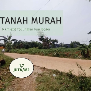Tanah Murah Bogor 1,7 Km RS Dompet Dhuafa