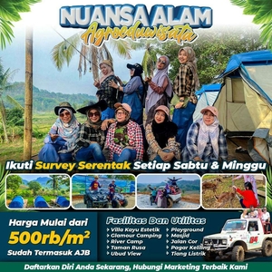 Tanah murah dijual Nuansa Alam Agroeduwisata di Bogor Timur.At