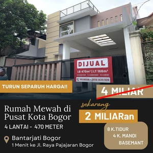 Turun Separuh Harga Rumah Besar 4 Lantai di Bangbarung Bantar Jati D2