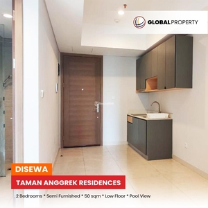 Disewakan Apartemen Taman Anggrek Residences Semi Furnished Standard 2 Bedroom Pool View - Jakarta Barat