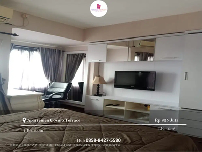 Dijual Apartement Cosmo Terrace 1 BR Furnished View City