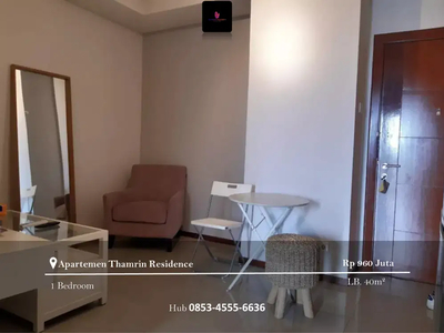 Dijual Apartement Thamrin Residence, 1 BR Full Furnished Bagus
