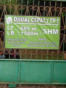 Dijual Cepat Rumah Krukut Limo Depok