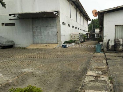 Dijual Gudang Jl. Iskandarmuda Tangerang, Kedaung Wetan ( Belakang gudang bandara mas), Parkiran dalam muat 2 kontener 40 ft