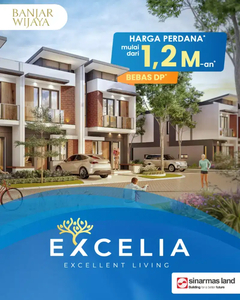 Dijual Rumah Baru Excelia Banjar Wijaya Tangerang 3KT 1.2Man