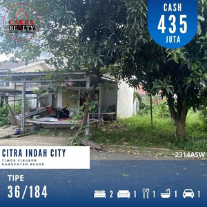 Dijual rumah dicitra Indah city posisi rumah hoek tinggal poles