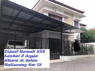 Dijual Rumah Elit Lantai 2 Jogja Utara di Jalan Kaliurang Km 13