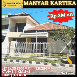 DIJUAL RUMAH HABIS RENOV SIAP HUNI MANYAR KARTIKA