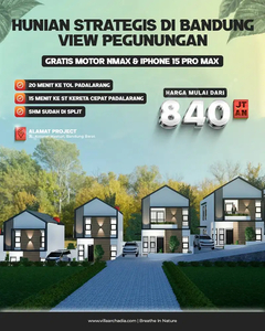 Kawasan Wisata Bandung Strategis untuk investasi dijual rumah 500 jtan