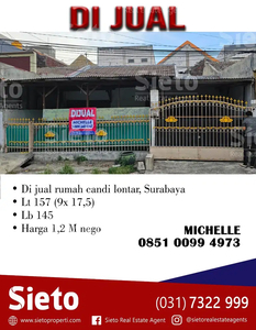 PROMO Dijual Rumah Candi Lontar, Surabaya