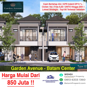 Rumah Baru Garden Avenue Batam Center !
