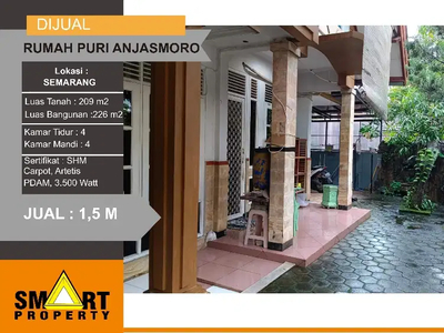Rumah Di Puri Anjasmoro Semarang Dekat Bandara Ahmad Yani