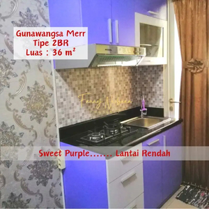 2BR ⚛️ Full Furnished Sweet Purple Gunawangsa Merr