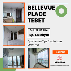 Dijual Murah Apartemen Tipe Studio di Bellevue Place Jakarta Selatan