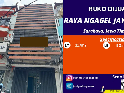 Dijual Ruko Lokasi di Pusat Keramaian Raya Ngagel Jaya Surabaya