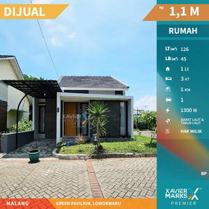 Dijual Rumah Baru Modern Di Green Pavilion Lowokwaru Malang(OLX090)