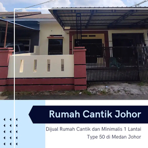 Dijual Rumah Cantik di Medan Johor 1 Lantai