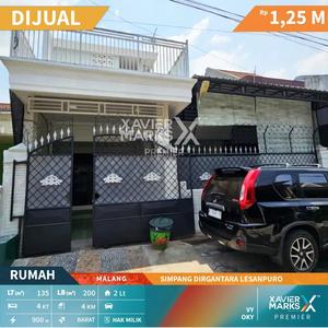 Dijual Rumah di Simpang Dirgantara Lesanpuro Kedungkandang Malang