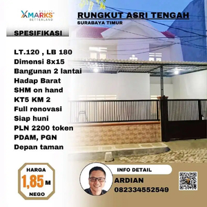 Dijual Rungkut Asri Tengah Surabaya, dekat MERR, MCD Rungkut Gate TOL