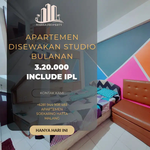 disewakan apartemen soehat malang studio room include IPL promo