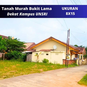 jual tanah strategis - 5 menit ke kampus UNSRI Bukit