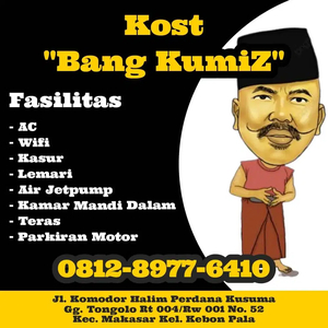 Kost Bang KumiZ 3 petak sisa 1, dekat Bandara Halim*