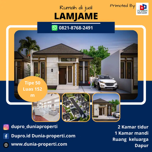 LAMJAME- Rumah Dijual Tipe 50 Luas Tanah 152 m