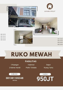 RUKO SIAP HUNI DI PINGGIR JALAN RAYA KEMANG TANPA DP