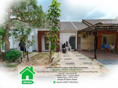 Rumah 1Lantai Standard Developer BEVERLY GREEN Batam Center